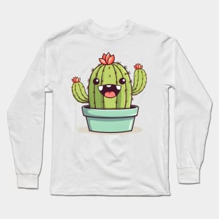 Cute Cactus Long Sleeve T-Shirt